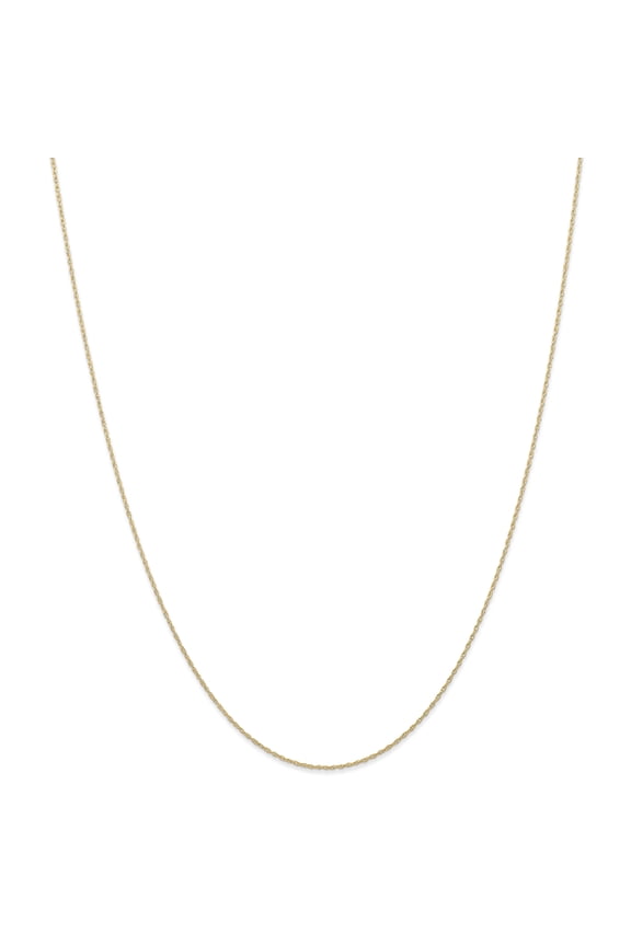 14 Karat Yellow Gold 0.6mm Carded Cable Rope Chain