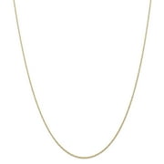 PRIMAL GOLD 14 Karat Yellow Gold 0.7mm Carded Cable Rope Chain