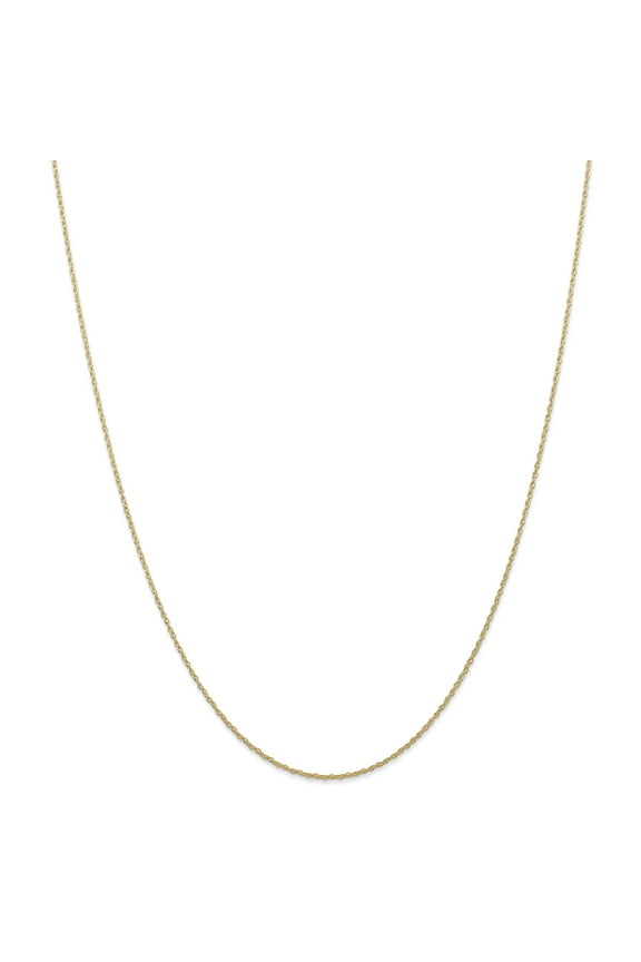 14 Karat Yellow Gold 0.7mm Carded Cable Rope Chain
