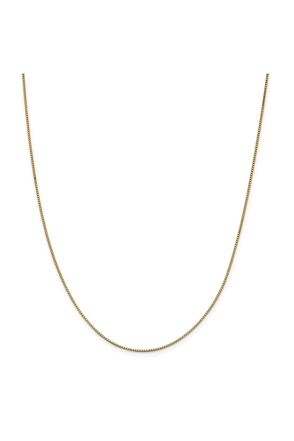 14 Karat Yellow Gold 0.95mm Box Chain