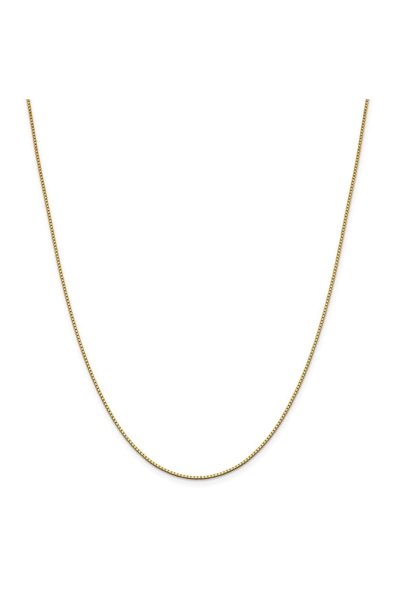 14 Karat Yellow Gold 1.05mm Box Chain
