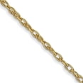 thumbnail image 1 of Primal Gold 14 Karat Yellow Gold 1.35mm Carded Cable Rope Chain, 1 of 4