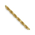 thumbnail image 1 of Primal Gold 14 Karat Yellow Gold 1.3mm Solid Diamond-cut Machine-Made with Lobster Rope Chain, 1 of 4