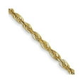 thumbnail image 1 of Primal Gold 14 Karat Yellow Gold 1.5mm Extra-Light Diamond-cut Rope Chain, 1 of 5