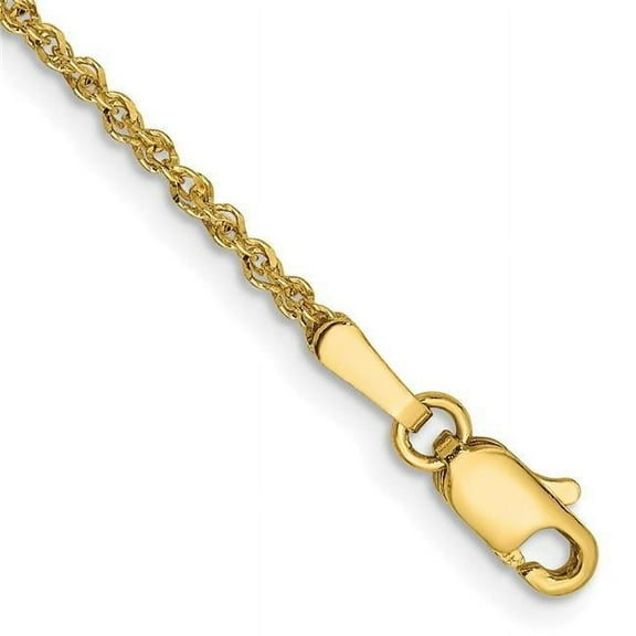 Primal Gold 14 Karat Yellow Gold 1.7mm Ropa Chain Anklet