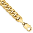 thumbnail image 1 of Primal Gold 14 Karat Yellow Gold 11mm Semi-Solid Miami Cuban Chain Bracelet, 1 of 4