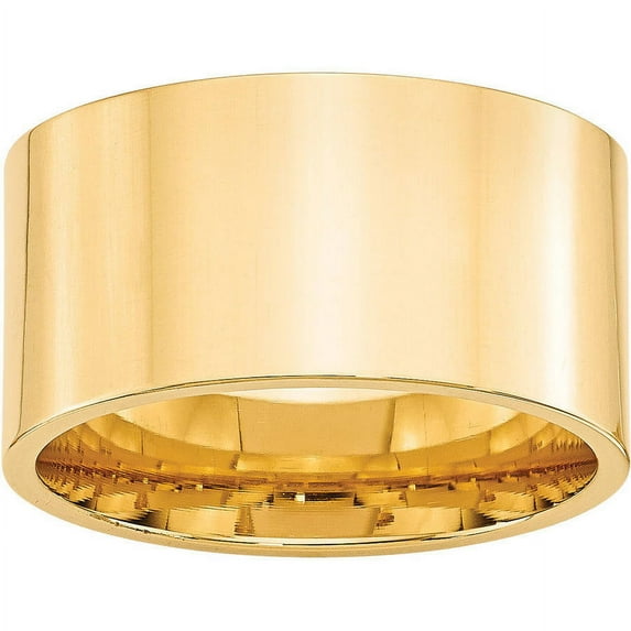 Primal Gold 14 Karat Yellow Gold 12mm Standard Flat Comfort Fit Band