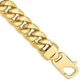thumbnail image 1 of Primal Gold 14 Karat Yellow Gold 15mm Semi Solid Miami Cuban Chain Bracelet, 1 of 3