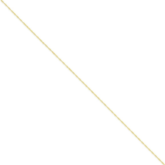 Primal Gold 14 Karat Yellow Gold 1mm Singapore Chain