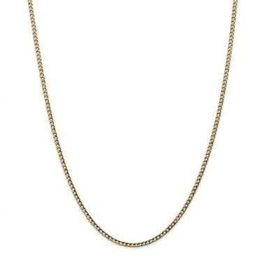 Primal Gold 14 Karat Yellow Gold 2.5mm Semi-Solid Curb Link Chain