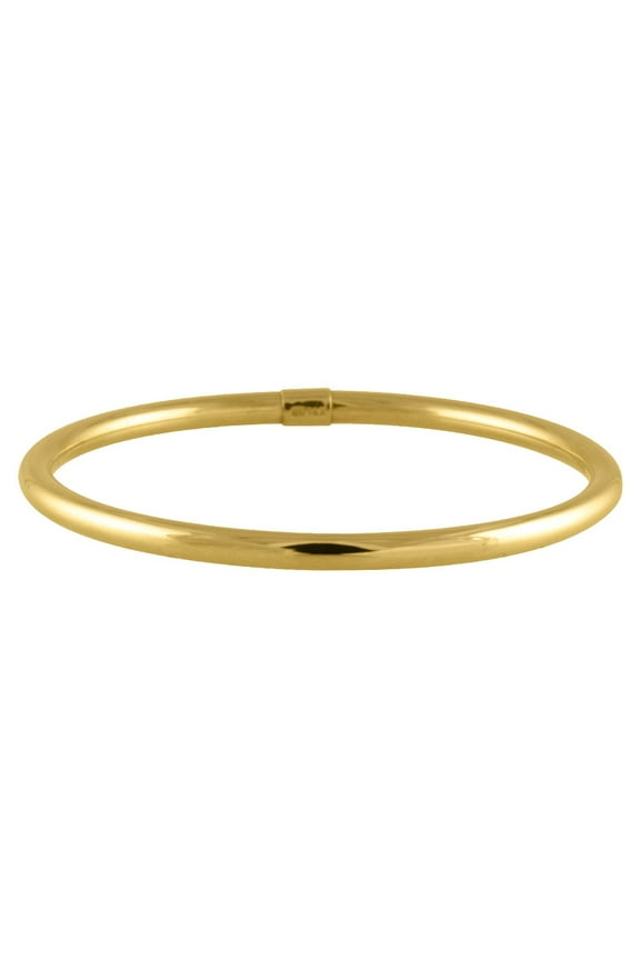14 Karat Yellow Gold 2.5mm Slip-on Baby Bangle