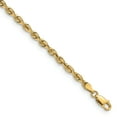 thumbnail image 1 of Primal Gold 14 Karat Yellow Gold 3.25mm Silky Quintuple Rope Chain Bracelet, 1 of 1