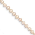 thumbnail image 1 of Primal Gold 14 Karat Yellow Gold 3-4mm Pink Near Round Freshwater Cultured Pearl Necklace, 1 of 2