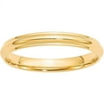 thumbnail image 1 of Primal Gold 14 Karat Yellow Gold 3mm Half Round with Edge Band Size 14, 1 of 5