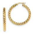 thumbnail image 1 of Primal Gold 14 Karat Yellow Gold 3mm Twisted Hoop Earrings, 1 of 4