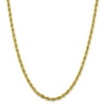 thumbnail image 1 of Primal Gold 14 Karat Yellow Gold 4.25mm Semi-solid Rope Chain, 1 of 5