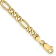 thumbnail image 1 of Primal Gold 14 Karat Yellow Gold 4.2mm Semi Solid Figaro Chain Bracelet, 1 of 3