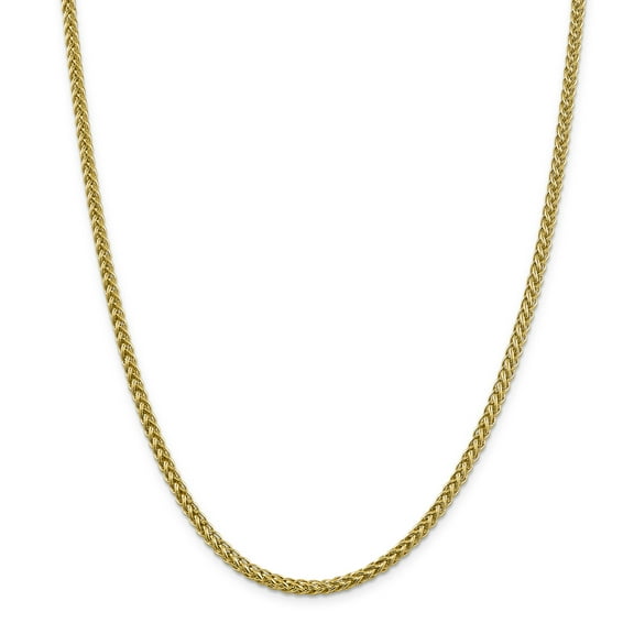 Primal Gold 14 Karat Yellow Gold 4.30mm Semi-solid 3-Wire Wheat Chain
