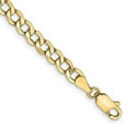 thumbnail image 1 of Primal Gold 14 Karat Yellow Gold 4.3mm Semi-Solid Curb Chain Bracelet, 1 of 7