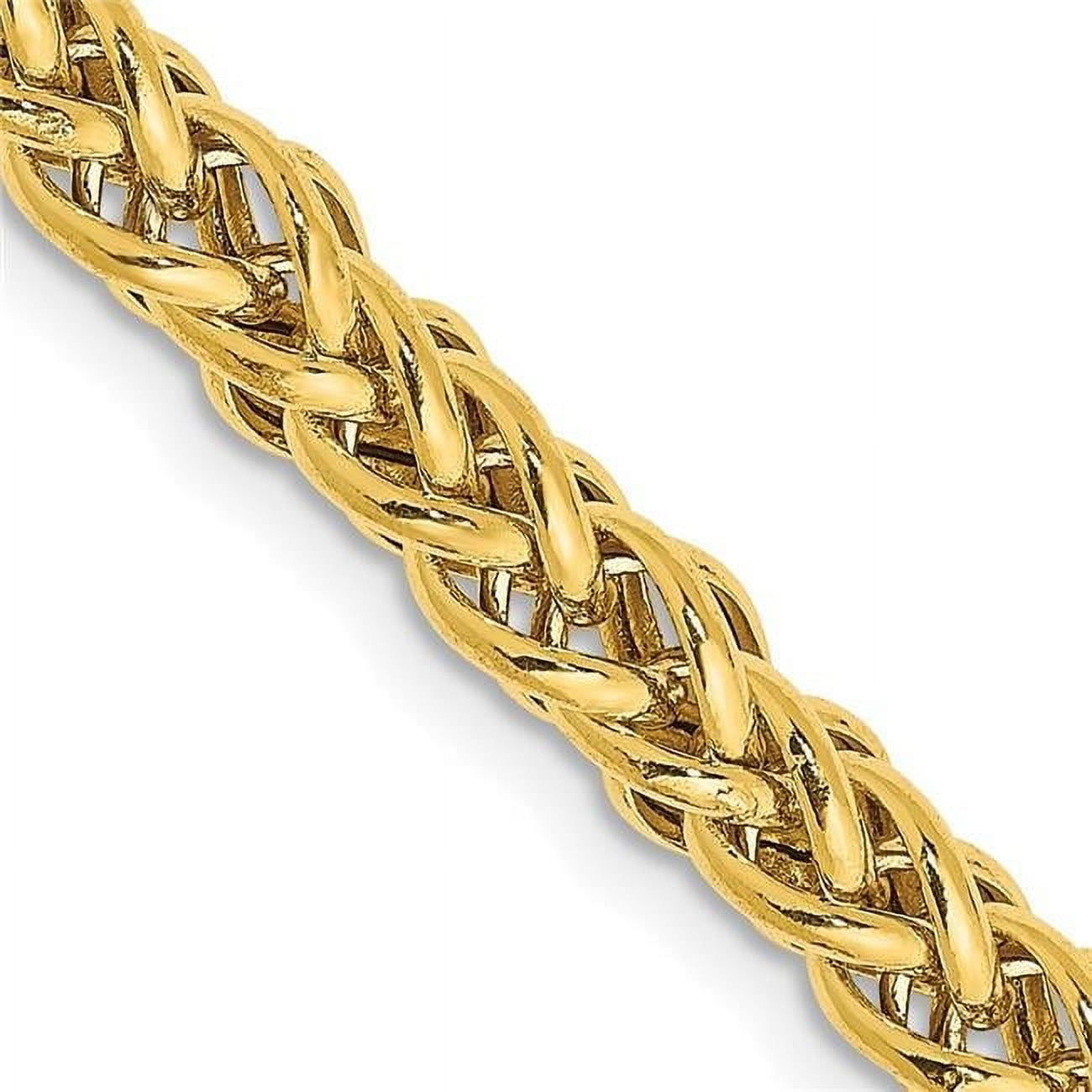 Xp Gold Chain Primal Gold 14 Karat Yellow Gold 4.65mm Semi-solid 3-Wire Wheat Chain ...