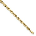 thumbnail image 1 of Primal Gold 14 Karat Yellow Gold 5.4mm Semi Solid Rope Chain Bracelet, 1 of 4