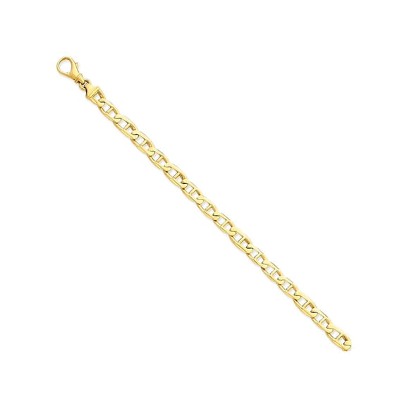 Primal Gold 14 Karat Yellow Gold 6.5mm Fancy Link Bracelet