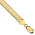 thumbnail image 1 of Primal Gold 14 Karat Yellow Gold 6.5mm Silky Herringbone Chain Bracelet, 1 of 3