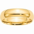 thumbnail image 1 of Primal Gold 14 Karat Yellow Gold 6mm Standard Comfort Fit Wedding Band Size 4, 1 of 8