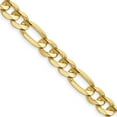 thumbnail image 1 of Primal Gold 14 Karat Yellow Gold 7.5mm Concave Open Figaro Chain, 1 of 5