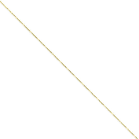 Primal Gold 14 Karat Yellow Gold .75mm Diamond-Cut Cable Chain