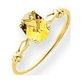 thumbnail image 1 of Primal Gold 14 Karat Yellow Gold 7x5mm Oval Citrine Ring, 1 of 4