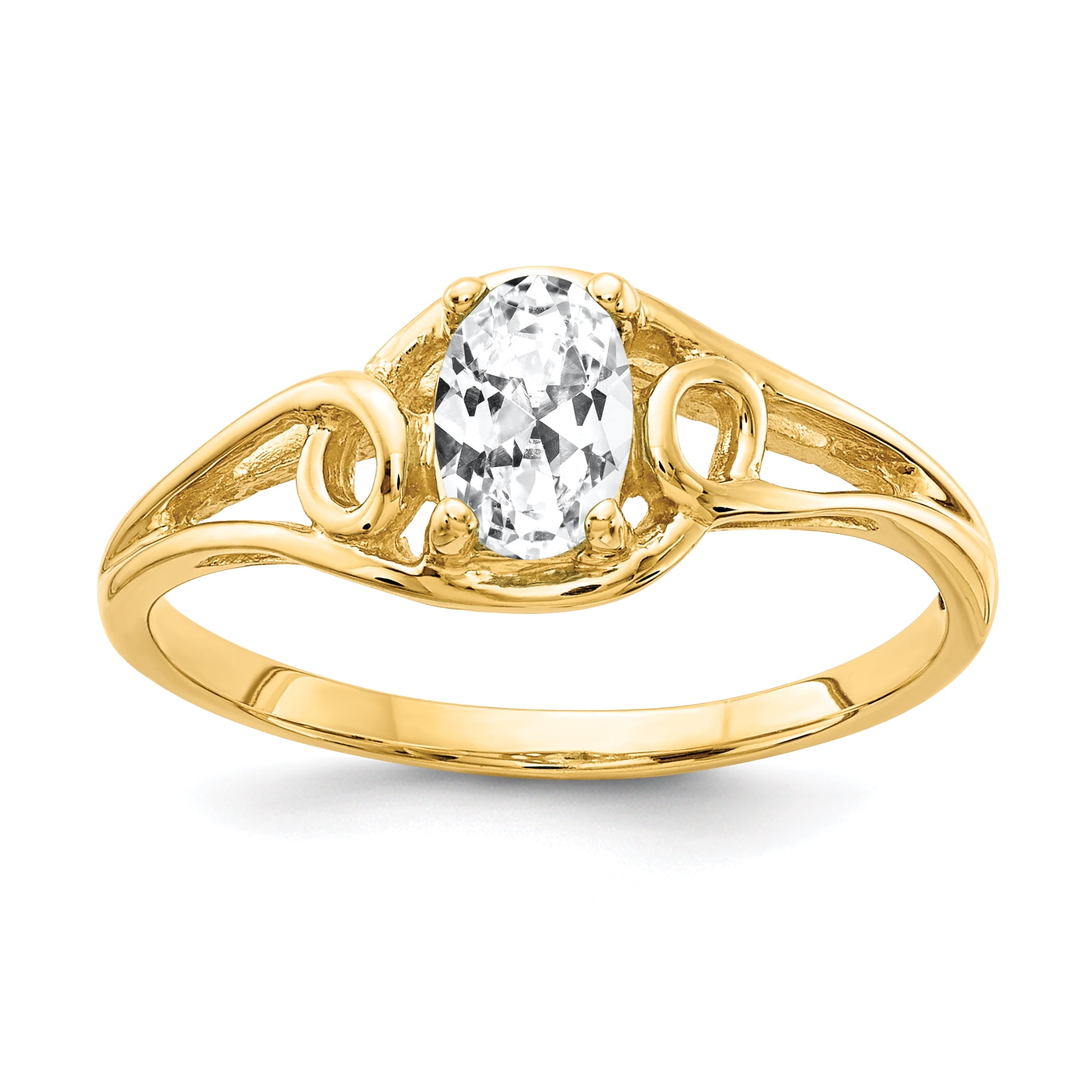 14 karat gold cubic zirconia rings deals
