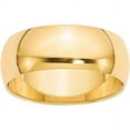 thumbnail image 1 of Primal Gold 14 Karat Yellow Gold 8mm Half-Round Wedding Band Size 14, 1 of 4