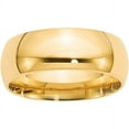 thumbnail image 1 of Primal Gold 14 Karat Yellow Gold 8mm Standard Comfort Fit Band Size 13, 1 of 5