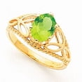 thumbnail image 1 of Primal Gold 14 Karat Yellow Gold 8x6mm Oval Peridot Ring, 1 of 4