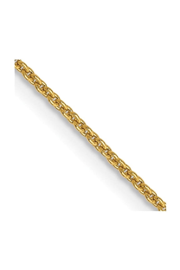 14 Karat Yellow Gold .9mm Cable Chain