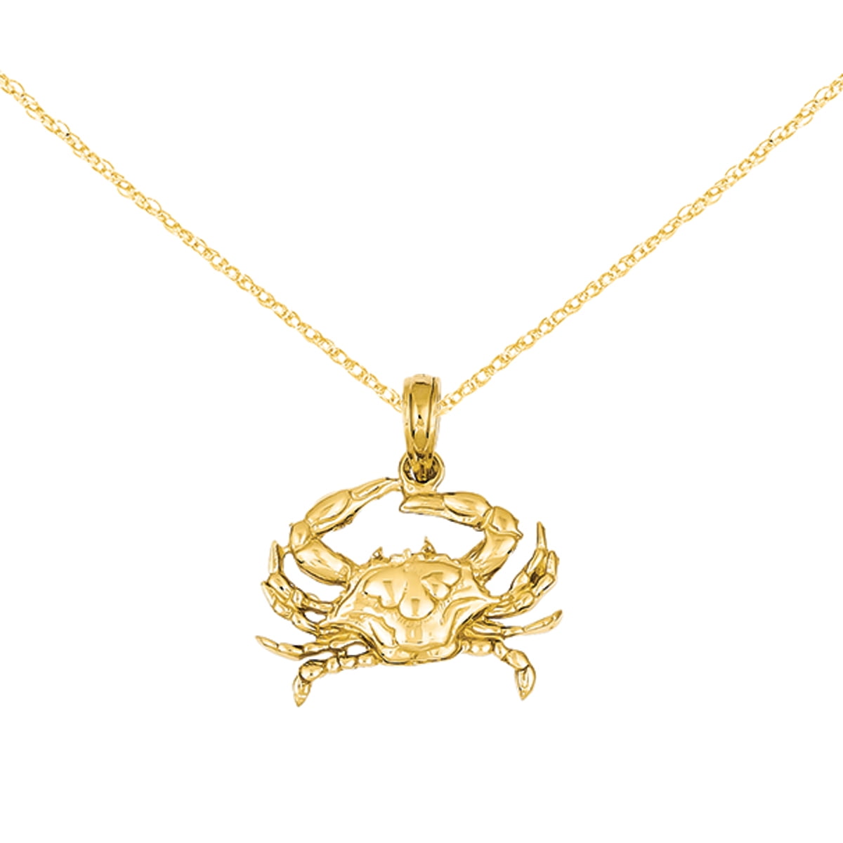 14k Rose and White Gold Denny Wong Crab Pendant