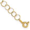 thumbnail image 1 of Primal Gold 14 Karat Yellow Gold Circle Chain Bracelet, 1 of 4