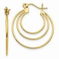 thumbnail image 1 of Primal Gold 14 Karat Yellow Gold Circles Hoop Earrings, 1 of 4