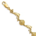 thumbnail image 1 of Primal Gold 14 Karat Yellow Gold Dolphin and Shell Bracelet, 1 of 1