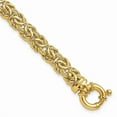 thumbnail image 1 of Primal Gold 14 Karat Yellow Gold Fancy 7mm Flat Byzantine Bracelet, 1 of 5