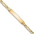 thumbnail image 1 of Primal Gold 14 Karat Yellow Gold Figaro ID Bracelet, 1 of 5