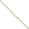 thumbnail image 1 of Primal Gold 14 Karat Yellow Gold Flat Curb Link ID Bracelet, 1 of 3
