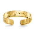 thumbnail image 1 of Primal Gold 14 Karat Yellow Gold Footprints Toe Ring, 1 of 7