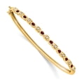 thumbnail image 1 of Primal Gold 14 Karat Yellow Gold Garnet and Diamond Bangle, 1 of 4