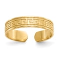 thumbnail image 1 of Primal Gold 14 Karat Yellow Gold Greek Key Toe Ring, 1 of 7