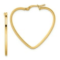 thumbnail image 1 of Primal Gold 14 Karat Yellow Gold Heart Hoop Earrings, 1 of 4