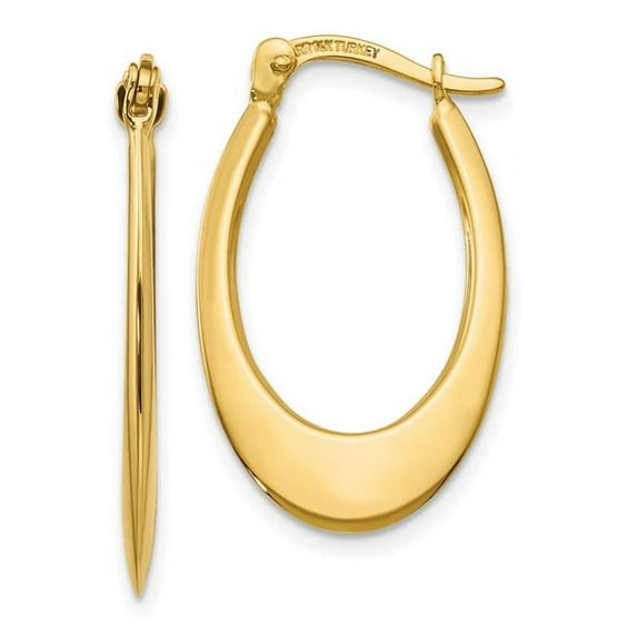 Primal Gold 14 Karat Yellow Gold Hoop Earrings
