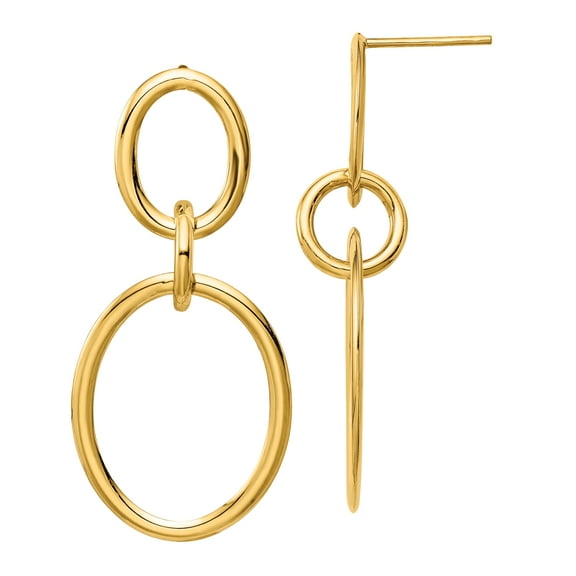 Primal Gold 14 Karat Yellow Gold Hoop Earrings