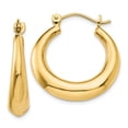 thumbnail image 1 of Primal Gold 14 Karat Yellow Gold Hoop Earrings, 1 of 6
